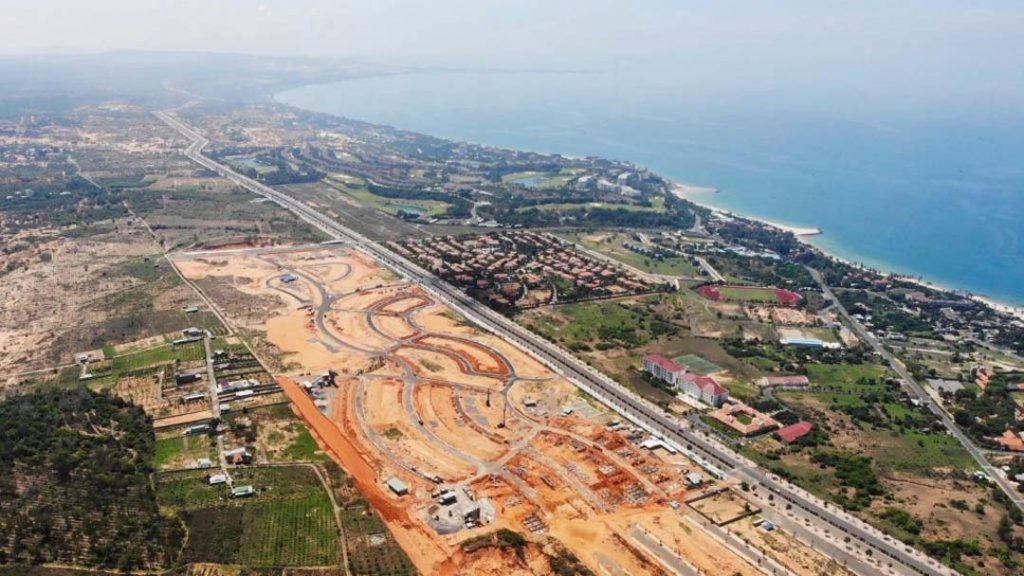 Công trình dự án Mũi Né Summerland Hưng Lộc Phát nhìn từ trên cao
