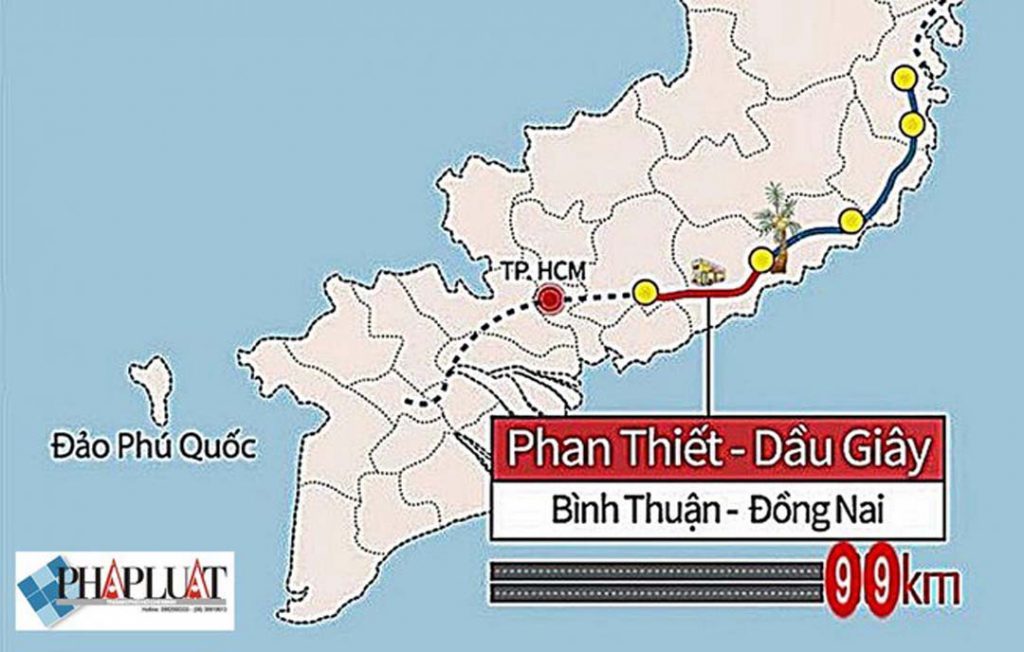 Tháng 8 khởi công cao tốc Phan Thiết - Dầu Giây