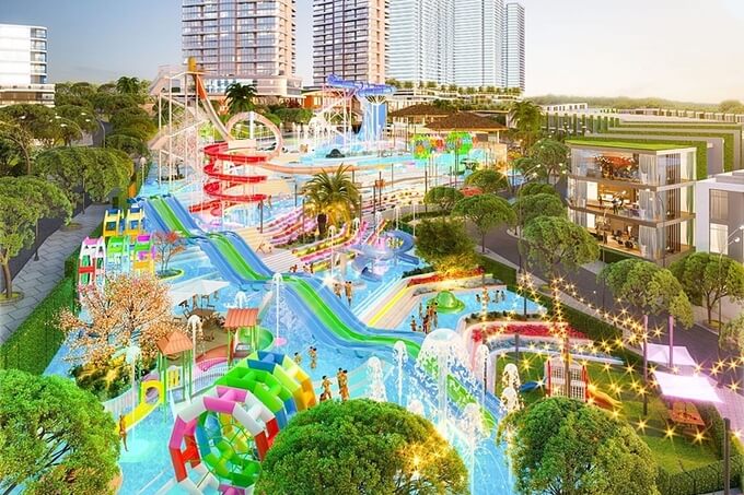 Mũi Né Summerland sở hữu một trong những tổ hợp công viên nước đầu tiên tại Phan Thiết, quy mô 20.000m2.