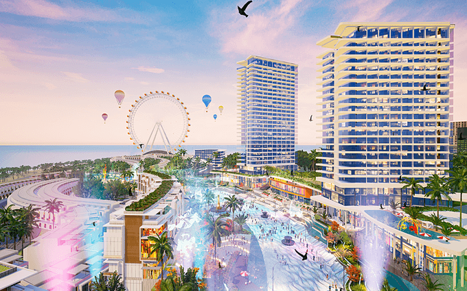 Phối cảnh khu đô thị nghỉ dưỡng và giải trí Mũi Né Summerland.