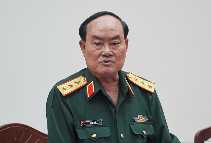 Thượng tướng Trần Đơn tại buổi làm việc với UBND Bình Thuận, ngày 5.3